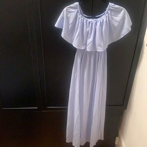 Baby blue maxi dress